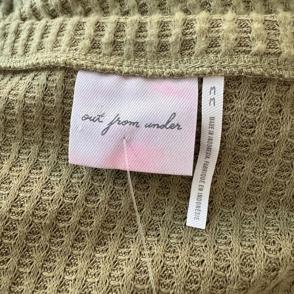 New! URBAN OUTFITTERS • Out From Under Anya Cozy Babydoll Top in Green - Picture 9 of 12